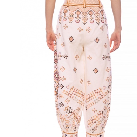 Ulla Johnson Safa Trousers Embroidered Pants Harem Style - Picture 10 of 10